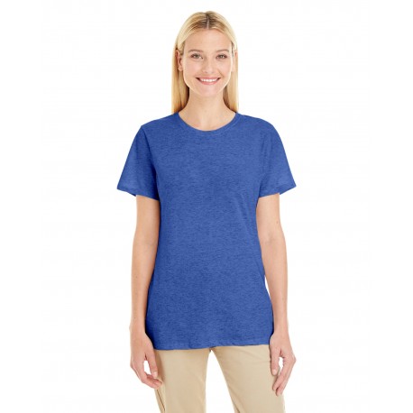 601WR Jerzees 601WR Ladies' Tri-Blend T-Shirt TRUE BLUE HEATHR