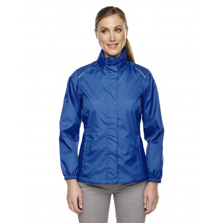 78185 Core 365 78185 Ladies' Climate Seam-Sealed Lightweight Variegated Ripstop Jacket TRUE ROYAL 438