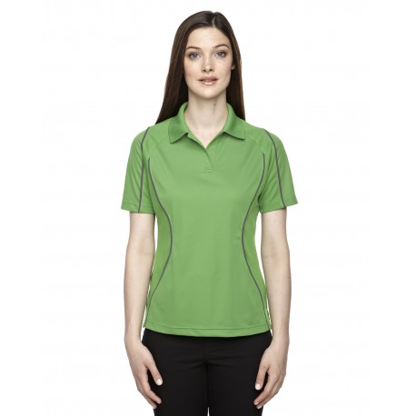 75107 Extreme 75107 Ladies' Eperformance Velocity Snag Protection Colorblock Polo With Piping VALLEY GREEN 448