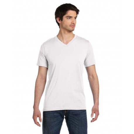 3005 Bella + Canvas 3005 Unisex Jersey Short-Sleeve V-Neck T-Shirt WHITE