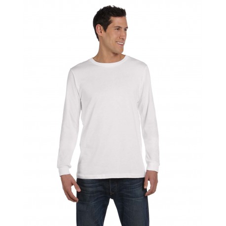 3501 Bella + Canvas 3501 Unisex Jersey Long-Sleeve T-Shirt WHITE