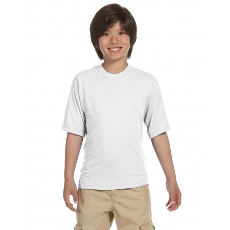 21B Jerzees 21B Youth Dri-Power Sport T-Shirt WHITE