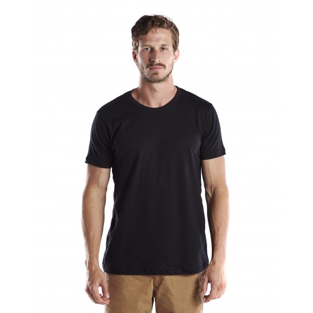 US200OR US Blanks US200OR Men's Short-Sleeve Organic Crewneck T-Shirt BLACK