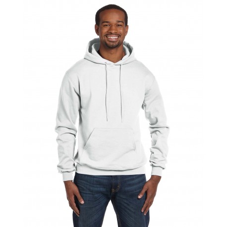 S700 Champion S700 Adult Double Dry Eco Pullover Hooded Sweatshirt WHITE