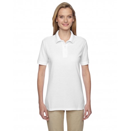537WR Jerzees 537WR Ladies' Easy Care Polo WHITE