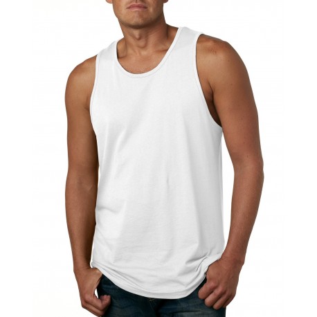 3633 Next Level 3633 Men's Cotton Tank WHITE