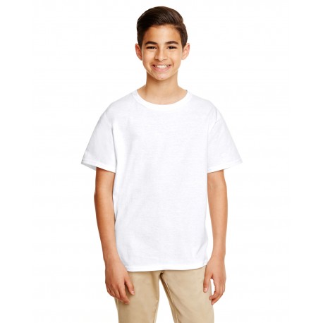 G645B Gildan G645B Youth Softstyle T-Shirt WHITE