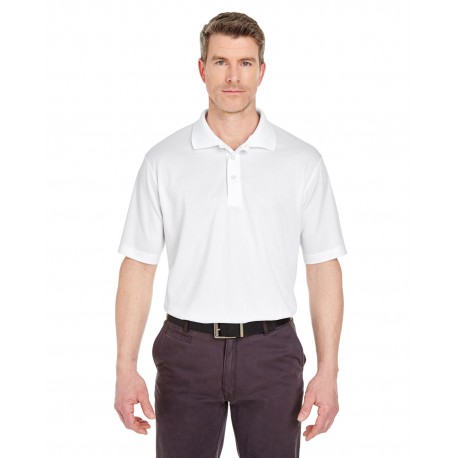 8405 UltraClub 8405 Men's Cool & Dry Sport Polo WHITE