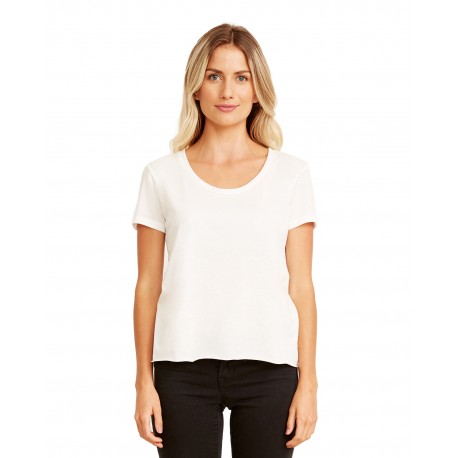 5030 Next Level 5030 Ladies' Festival Scoop WHITE