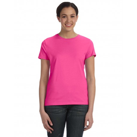 SL04 Hanes SL04 Ladies' Perfect-T T-Shirt WOW PINK