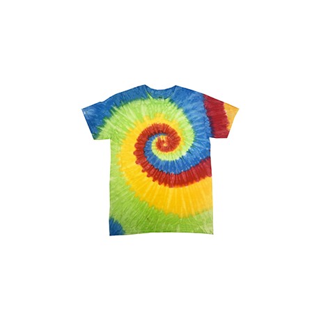CD100Y Tie-Dye CD100Y Youth 5.4 Oz. 100% Cotton T-Shirt PASTEL NEON