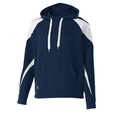 229646 Holloway 229646 Youth Prospect Athletic Fleece Hoodie NAVY/ WHITE