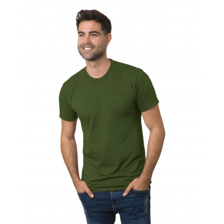 BA9570 Bayside BA9570 Unisex 4.2 Oz., Triblend T-Shirt TRI OLIVE