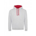 JHA003 Just Hoods By AWDis HTH GRY/ FIRE RD