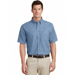 Port & Company SP11 Short Sleeve Value Denim Shirt