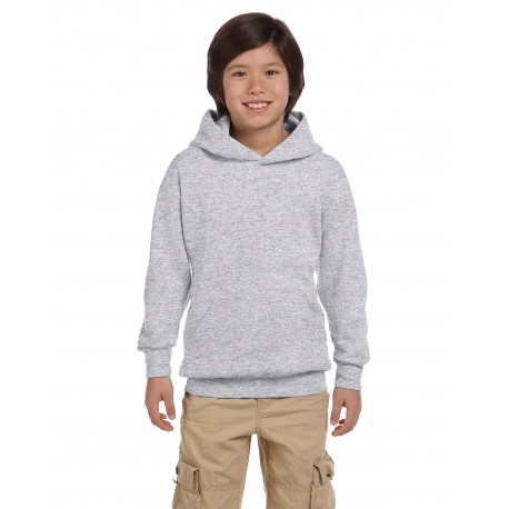 P473 Hanes P473 Youth Ecosmart 50/50 Pullover Hooded Sweatshirt TEAL