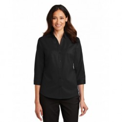 Port Authority L665 Ladies 3/4-Sleeve SuperPro Twill Shirt