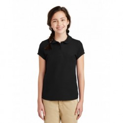 Port Authority YG503 Girls Silk Touch Peter Pan Collar Polo