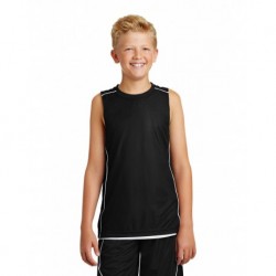 Sport-Tek YT555 Youth PosiCharge Mesh Reversible Sleeveless Tee