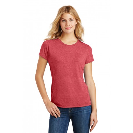 DM130L District DM130L Women's Perfect Tri Tee Red Frost