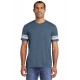 DT376 District Heathered True Navy/White