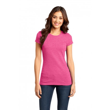 DT6001 District DT6001 Women's Fitted Very Important Tee Fuchsia Frost