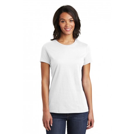 DT6002 District DT6002 Women's Very Important Tee WHITE