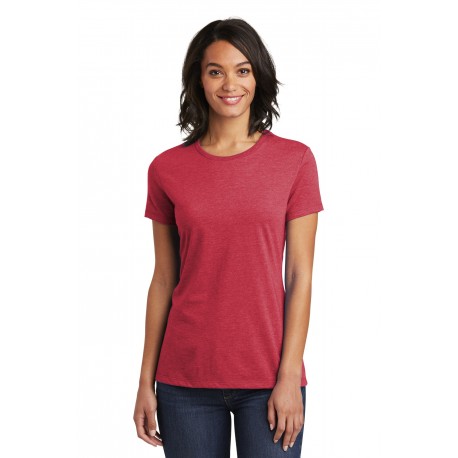 DT6002 District DT6002 Women's Very Important Tee Heathered Red