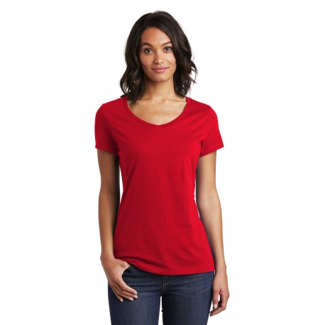DT6503 District DT6503 Women's Very Important Tee V-Neck CLASSIC RED