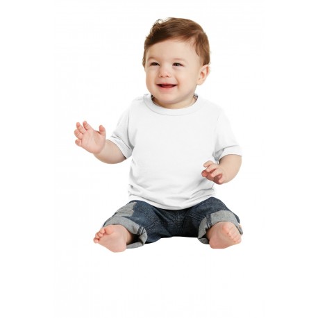 CAR54I Port & Company CAR54I Infant Core Cotton Tee WHITE