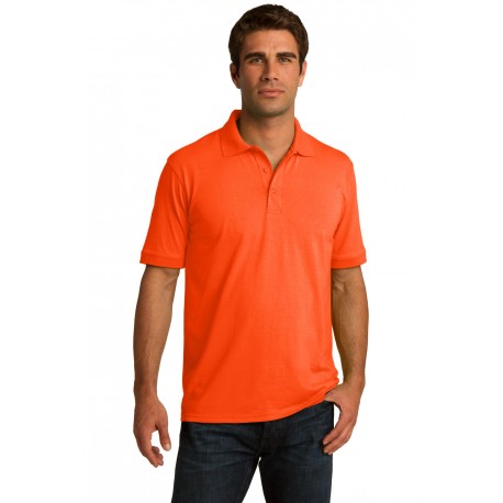 KP55T Port & Company KP55T Tall Core Blend Jersey Knit Polo SAFETY ORANGE
