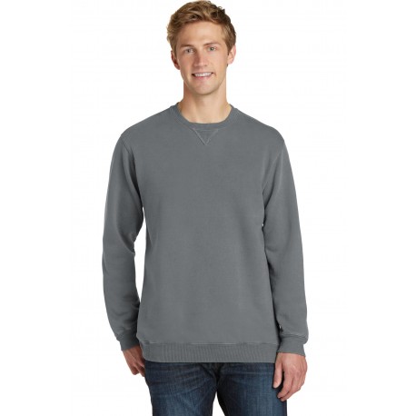 PC098 Port & Company PC098 Pigment-Dyed Crewneck Sweatshirt PEWTER