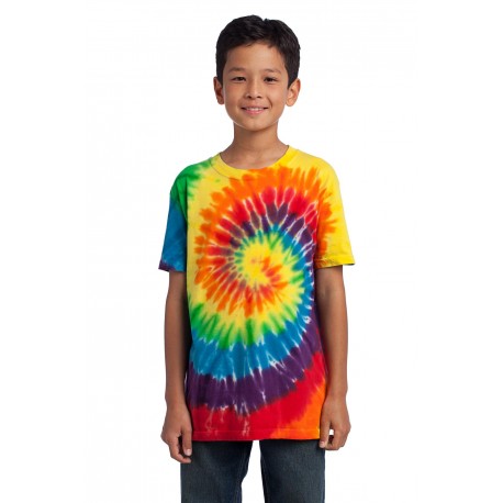 PC147Y Port & Company PC147Y Youth Tie-Dye Tee RAINBOW