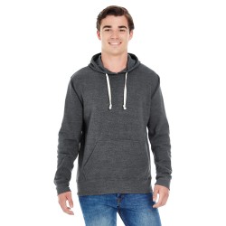 J America JA8871 Adult Triblend Pullover Fleece Hooded Sweatshirt