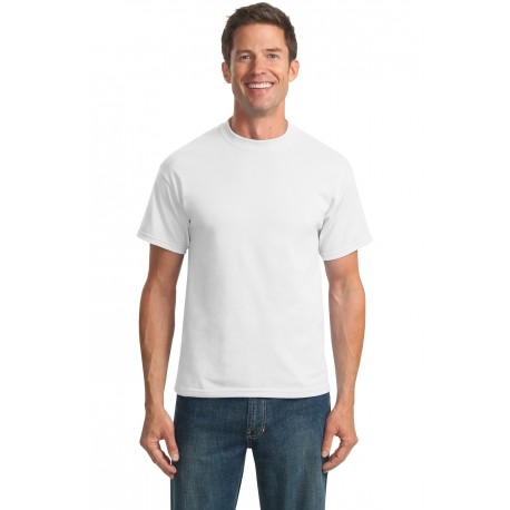 PC55T Port & Company PC55T Tall Core Blend Tee WHITE