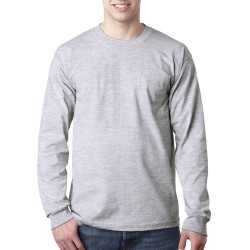 Bayside BA8100 Adult 6.1 Oz., 100% Cotton Long Sleeve Pocket T-Shirt