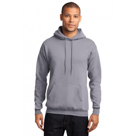 PC78H Port & Company PC78H Core Fleece Pullover Hooded Sweatshirt SILVER
