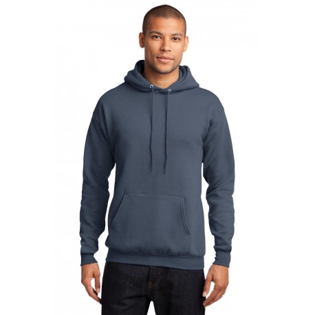 PC78H Port & Company PC78H Core Fleece Pullover Hooded Sweatshirt STEEL BLUE