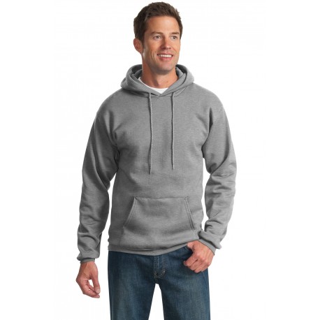PC90H Port & Company PC90H Essential Fleece Pullover Hooded Sweatshirt ATHLETIC HEATHER