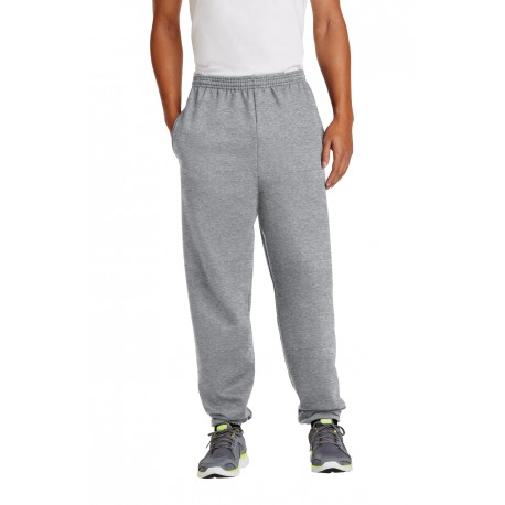 PC90P Port & Company PC90P Essential Fleece Sweatpant with Pockets ATHLETIC HEATHER