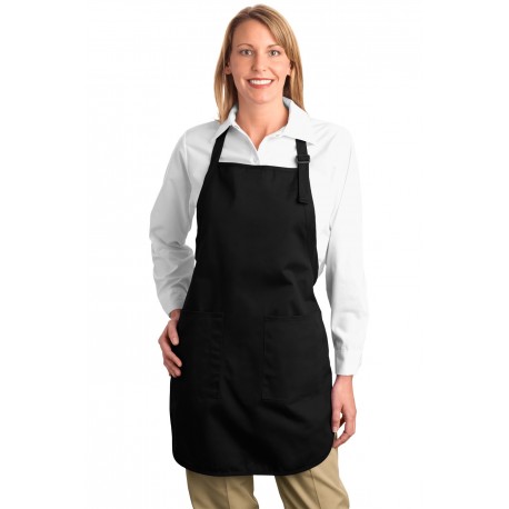 A500 Port Authority A500 Full-Length Apron with Pockets BLACK