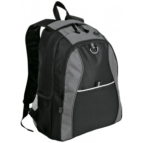 BG1020 Port Authority BG1020 Contrast Honeycomb Backpack GREY/BLACK