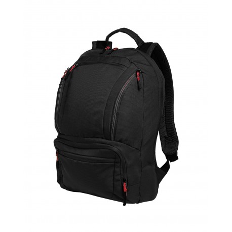 BG200 Port Authority BG200 Cyber Backpack BLACK/RED