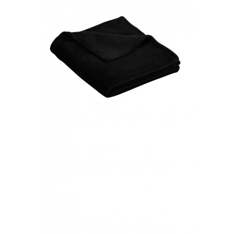 BP31 Port Authority BP31 Ultra Plush Blanket Deep Black