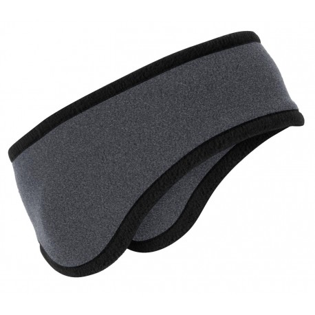 C916 Port Authority C916 Two-Color Fleece Headband Midnight Heather