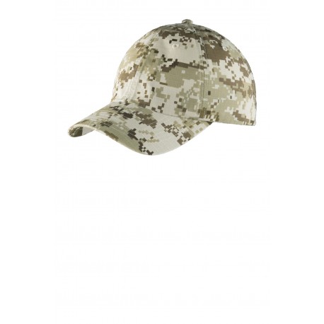 C925 Port Authority C925 Digital Ripstop Camouflage Cap SAND CAMO
