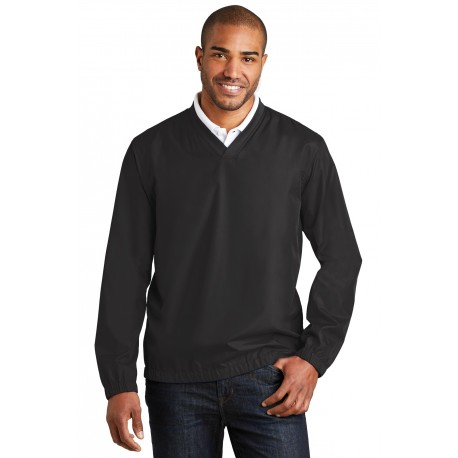 J342 Port Authority J342 Zephyr V-Neck Pullover BLACK