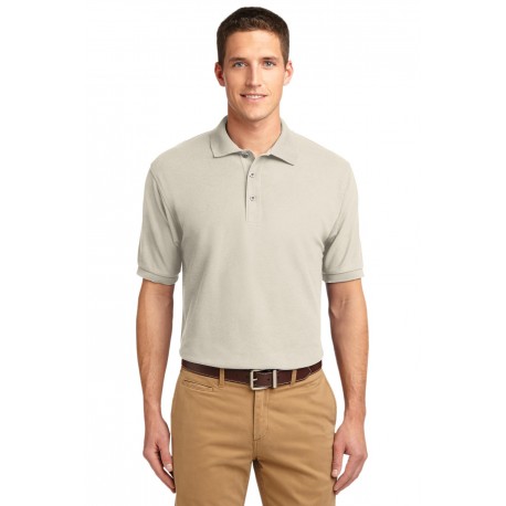 K500 Port Authority K500 Silk Touch Polo Light Stone