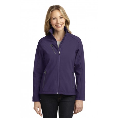 L324 Port Authority L324 Ladies Welded Soft Shell Jacket Posh Purple