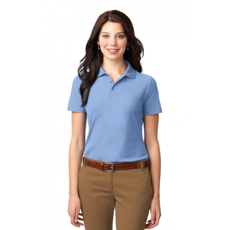 L510 Port Authority L510 Ladies Stain-Resistant Polo LIGHT BLUE